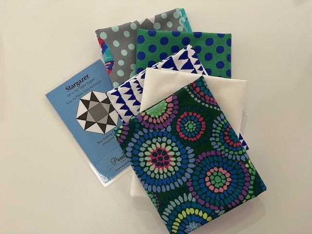Stargazer Bundle w/Backing - Kaffe Gray Floral