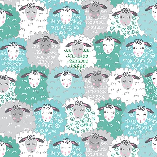 Sweet Little Lamb - Cozy Lamb Aqua