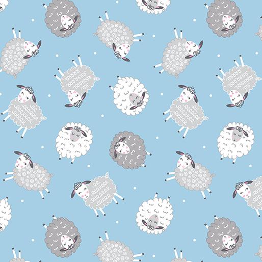 Sweet Little Lamb - Dreamy Little Lamb Blue