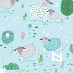 Sweet Little Lamb - Little Lamb Scenic Sky Blue