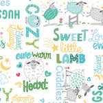 Sweet Little Lamb - Sweet & Cozy Words White