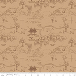 Winnie The Pooh - Map Brown