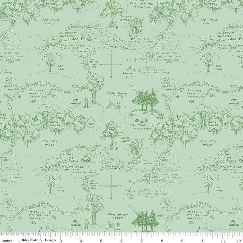 Winnie The Pooh - Map Green