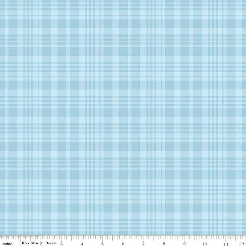 Winnie The Pooh - Plaid Blue
