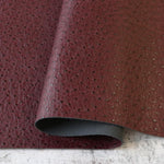 1/2 Yard Faux Leather - Sallie Tomato- Merlot Ostritch
