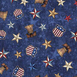 American Spirit - Liberty Bell and Stars Dk Blue