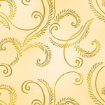 Autumn Comfort Flannel Harvest Scroll Ecru