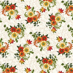 Autumn Flourish - Cream Small Flowers