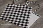 Buffalo Check Bag  Black & Cream
