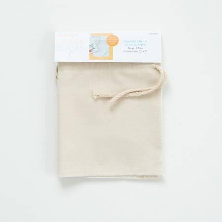 Canvas Cinch Sack Blank 5"x8" 2-Pack