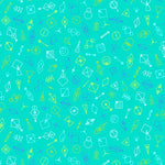 Century Prints Deco Glow - Glitter Blue Java