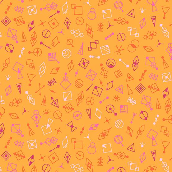Century Prints Deco Glow - Glitter Cantalope