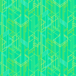 Century Prints Deco Glow - Meander Keylime