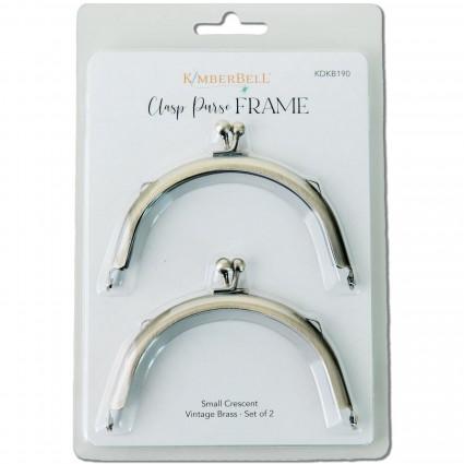Clasp Purse Frames Cresent  Vintage Brass Small 2 pk