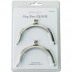 Clasp Purse Frames Cresent  Vintage Brass Small 2 pk