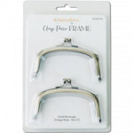 Clasp Purse Frames Retangle Vintage Brass Small 2 pk