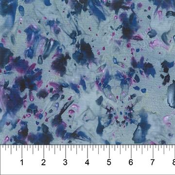 Color Me Banyan Ink Blot II - Dark Blue/Aqua