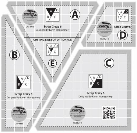 Creative Grid Scrap Crazy 6"  Templates