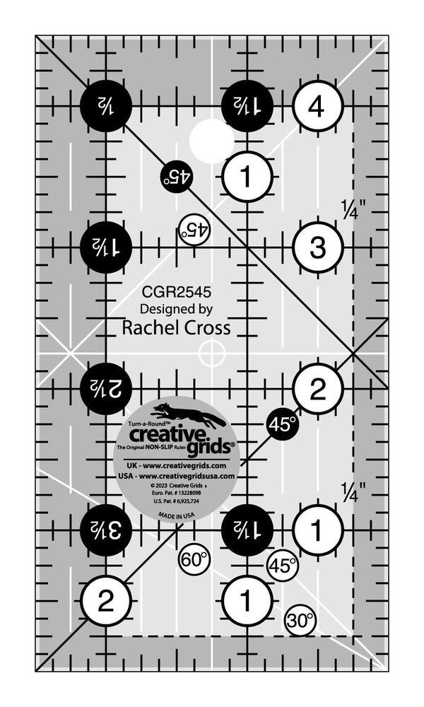 Creative Grids Creative Grids 2 1/2 x 4 1/2in Ruler