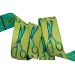 Cut Once Morning Green  7/8" Tula Pink Ribbon