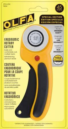 Deluxe 45MM Ergo Rotary Cutter - Yellow