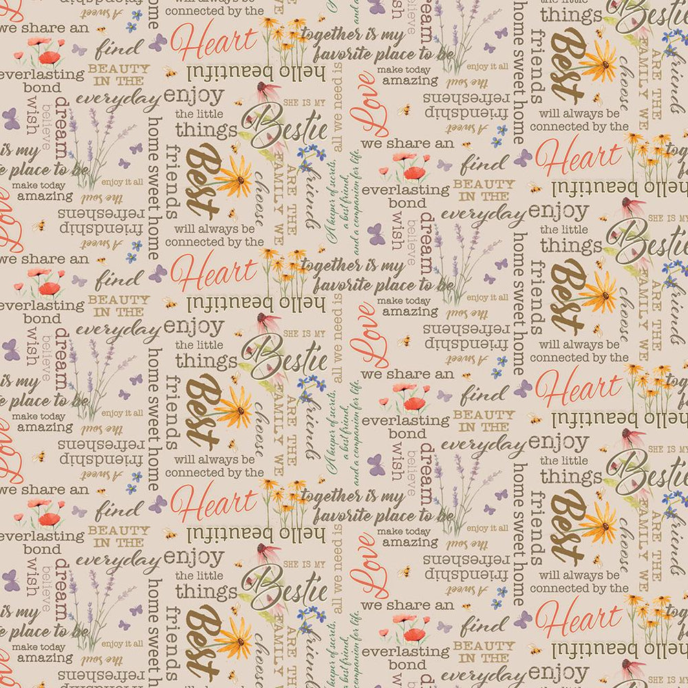 Enjoy The Little Things - Words Khaki