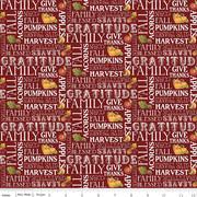 Fall Text - Barn Red