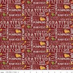 Fall Text - Barn Red