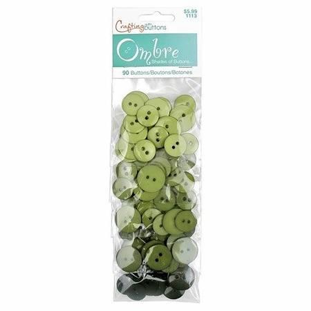 Favorite Finding Ombre Buttons Green