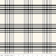 Fleur Noire Plaid Cream