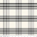 Fleur Noire Plaid Cream