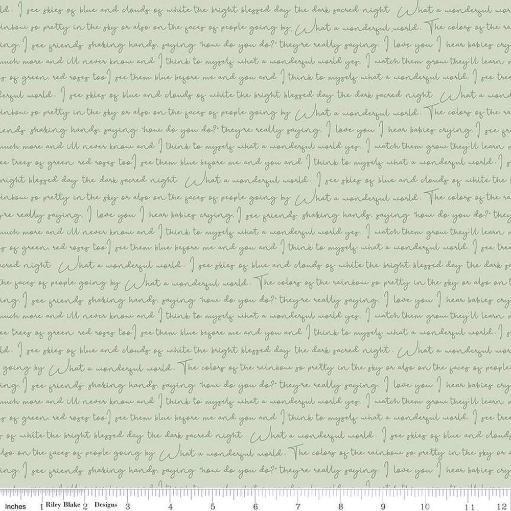 Gingham Fields Gingham Text Pistachio