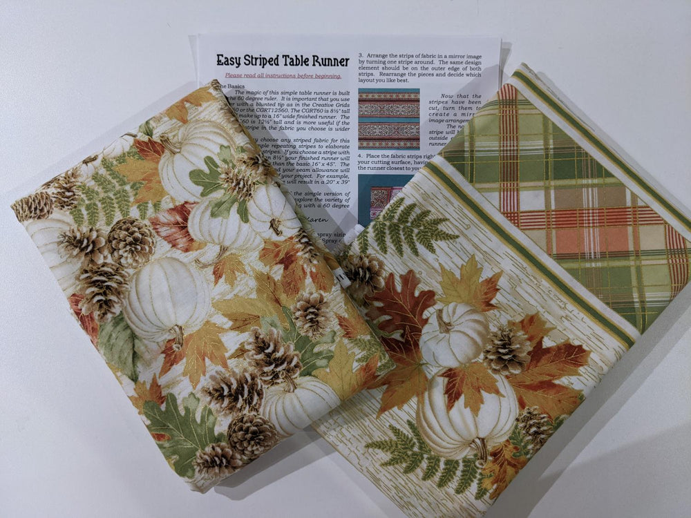 Harvest Striped Runner Kit Includes Backing