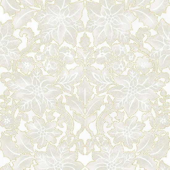 Holiday Elegance - Large Flowers Papyrus-Gold