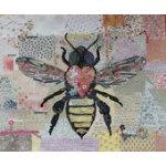 Honey Bee Collage Pattern
