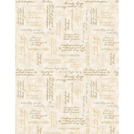 Hydrangea Mist Collection - Word Toss Cream