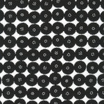 Jardin Noir - Black and White Jet Black Circle