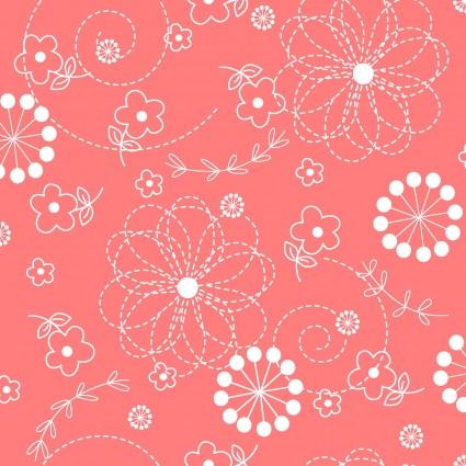 Kimberbell Coral Pink Doodles