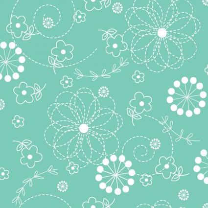 Kimberbell Teal Doodles