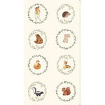 Little Fawn Celebration-Panel  Skunk & Friends Cream