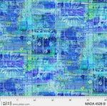 Madras 108" Wide Back - Blue