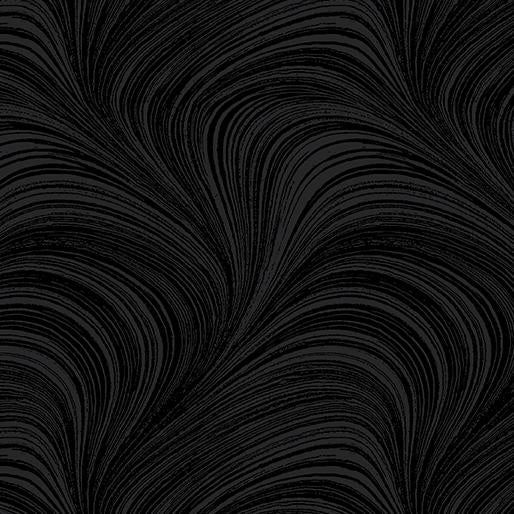 Pearlescent Wave Texture - Black