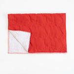 Quilted Pillow Blank - Rust Linen