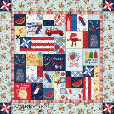 Red, White & Bloom Quilt  Sewing Version