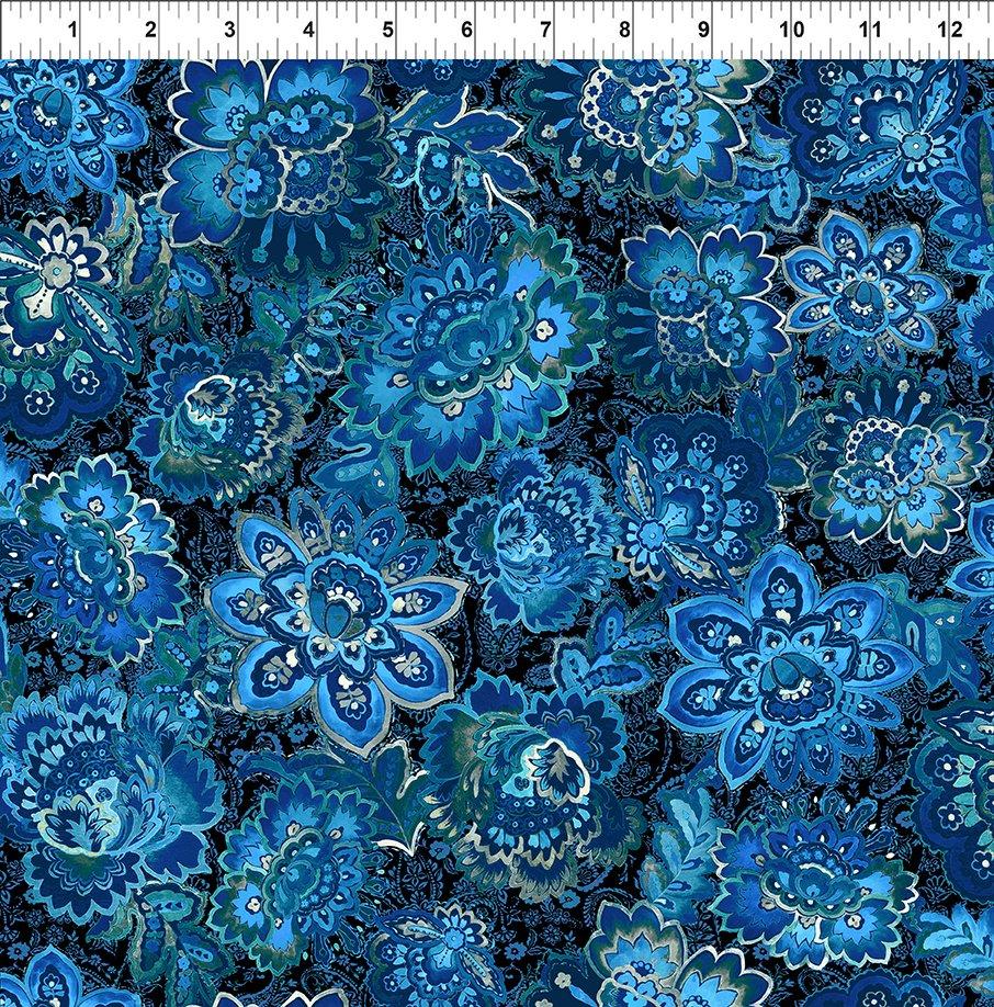 Resplendent-Lg Floral-Blue