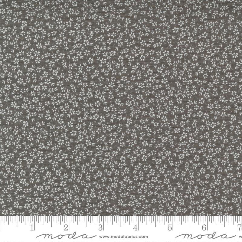 Seashore Drive-Small Floral Charcoal