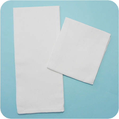 Solid Flat Weave Towel - White