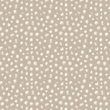 Sweet Lullaby - Brush Strokes Dots Beige