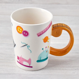 Tape Measure Sewing Mug
