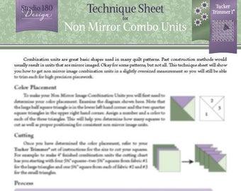 Technique Sheet  Non-Mirror Combo Units